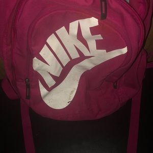 Pink Nike book bag